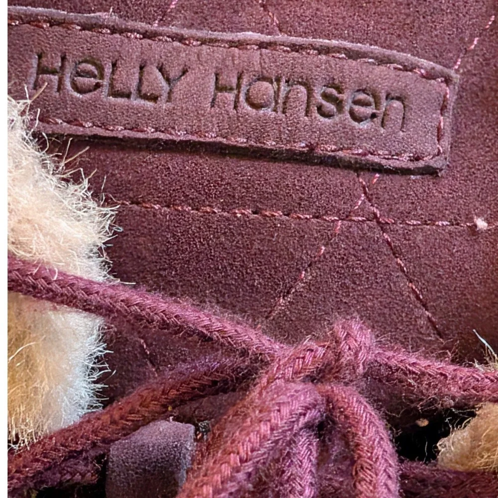 Helly‎ Hansen Vega Winter Boots Waterproof Suede Nubuck Leather Womens 8 Purple